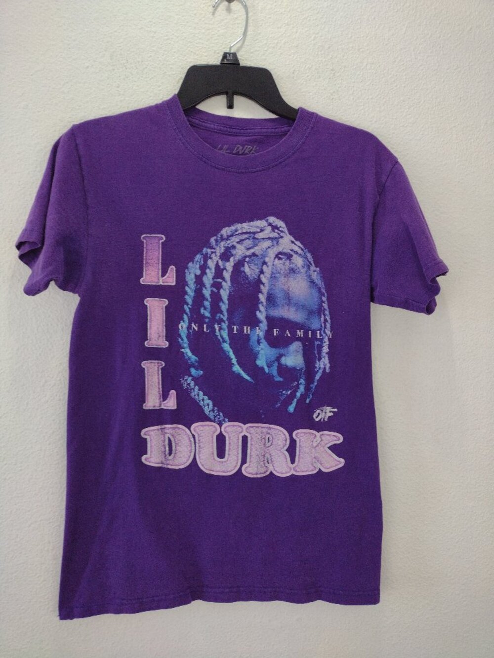 Lil Durk Men's T-Shirt Small Purple Only The Family